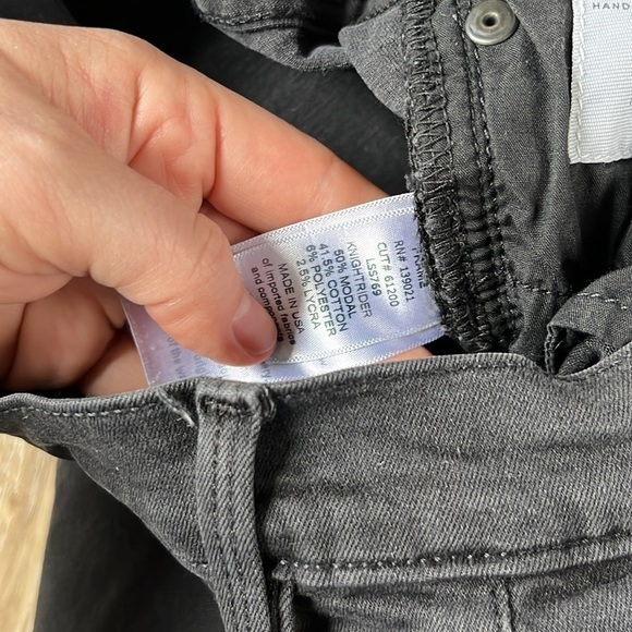 Frame Denim Black Le Skinny de Jeanne Jeans - Picture 5 of 11